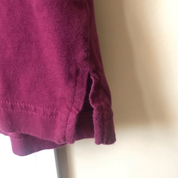 Victoria’s Secret PINK Burgundy Wide Neck T-Shirt - Picture 4 of 6